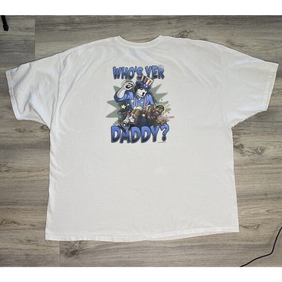 Big Dog Men’s T-Shirt White 4XL “Who’s Yer Daddy” Michael Vick 2007 Edition - Picture 4 of 9